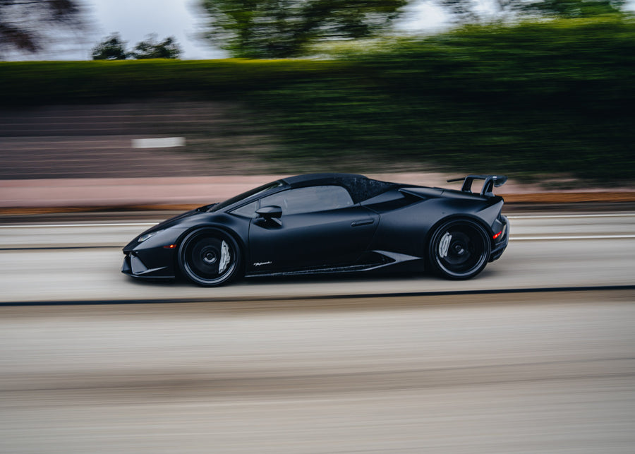 Lamborghini Huracan Performante on AL13 R100 forged wheels in Gloss Precision Black finish