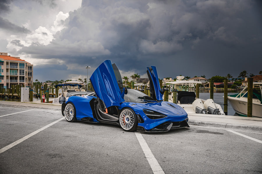 McLaren 720S on AL13 R100 forged wheels in Satin Polished finish