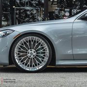 Mercedes-Benz S580 on AL13 R100 forged wheels in Gloss Polished Brushed Face finish