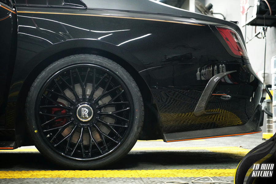 Rolls-Royce Ghost on AL13 R100 forged wheels in Gloss Black finish