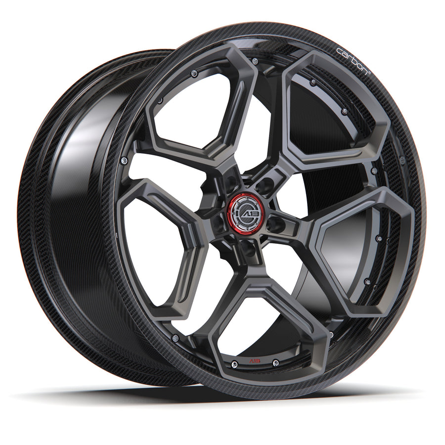 AL13 R105 Carbon6 carbon hybrid forged wheel