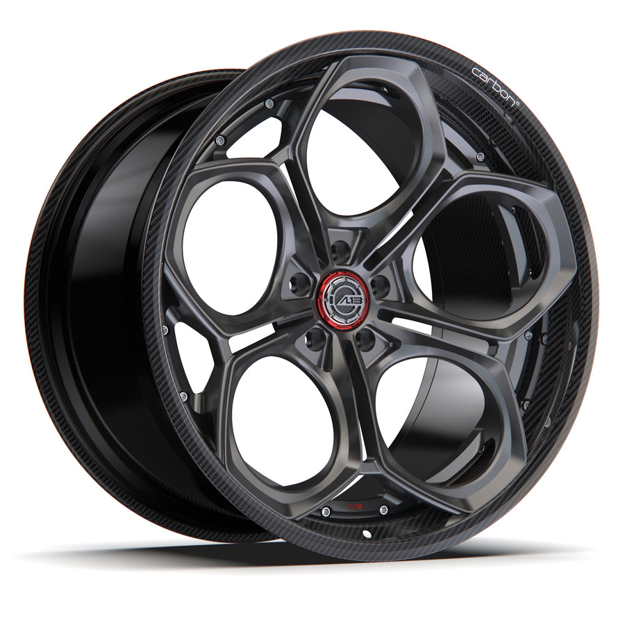 AL13 R110 Carbon6 carbon hybrid forged wheel