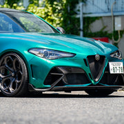 Alfa Romeo Giulia GTAm on AL13 R110 forged wheels in Brushed Gloss Shadow Black finish