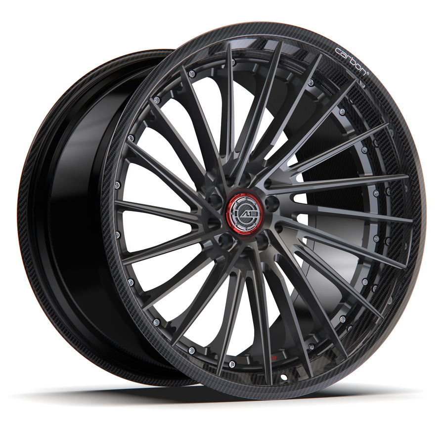 AL13 R120 Carbon6 carbon hybrid forged wheel