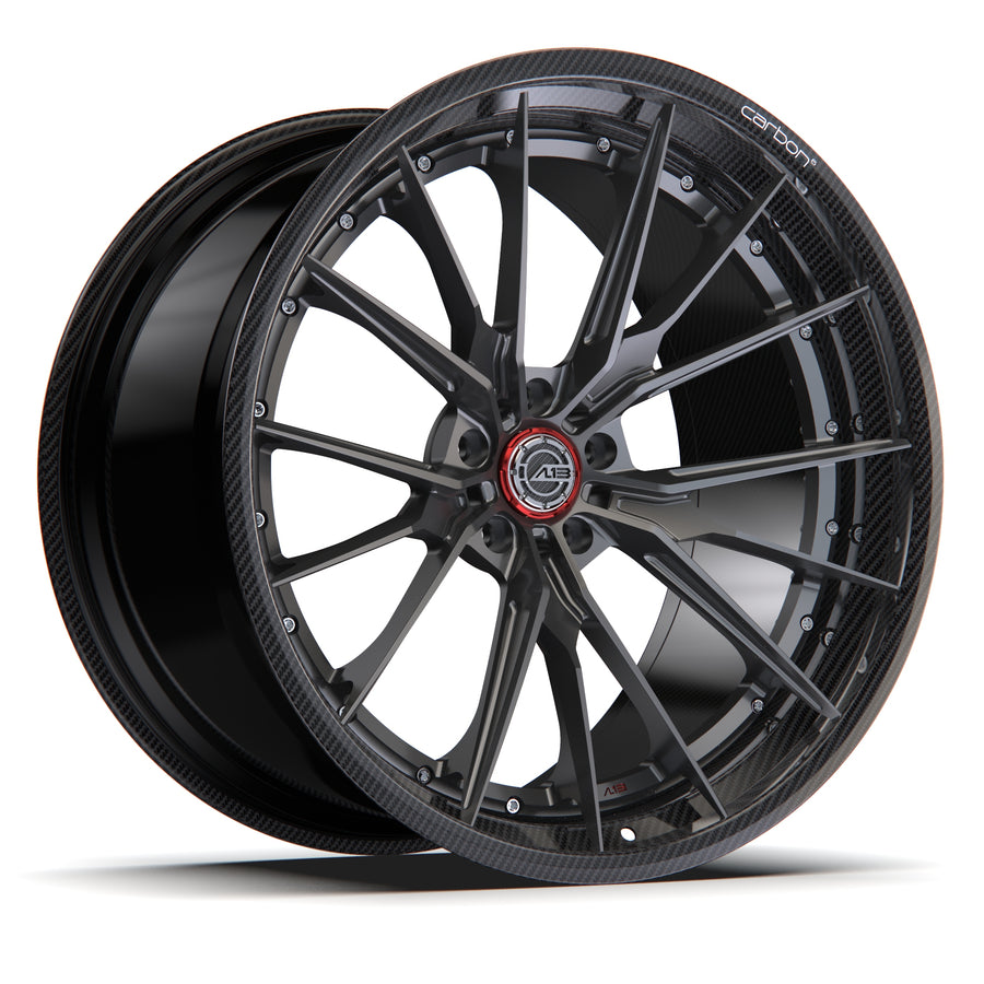 AL13 R130 Carbon6 carbon hybrid forged wheel