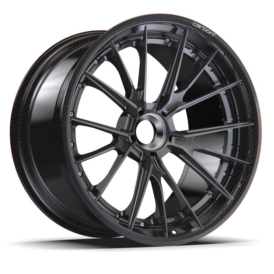 AL13 R130 Carbon6 carbon hybrid forged wheel