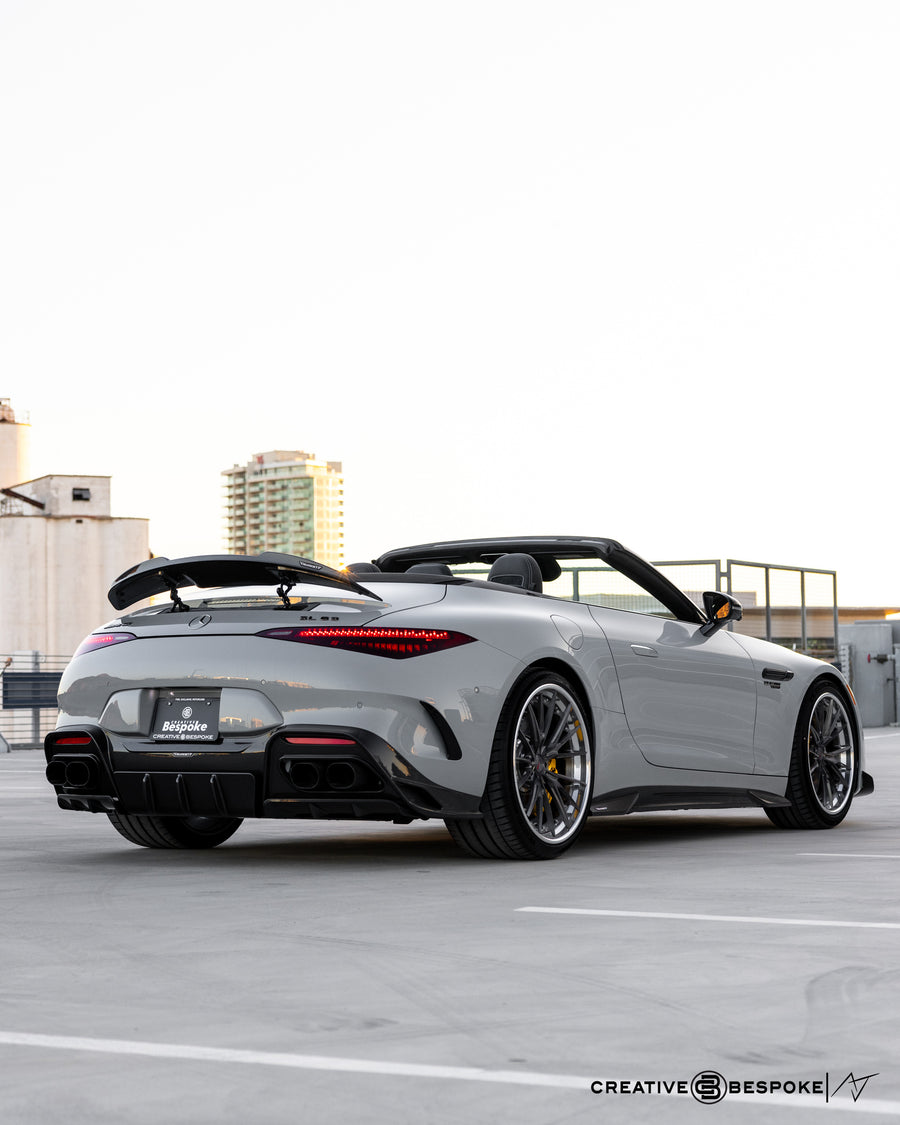 Mercedes-AMG SL63 on AL13 R130 forged wheels in Brushed Gloss Shadow Grey / Polished Gloss finish