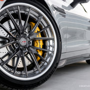 Mercedes-AMG SL63 on AL13 R130 forged wheels in Brushed Gloss Shadow Grey / Polished Gloss finish