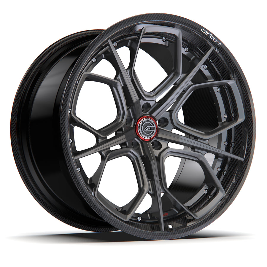 AL13 R140 Carbon6 carbon hybrid forged wheel