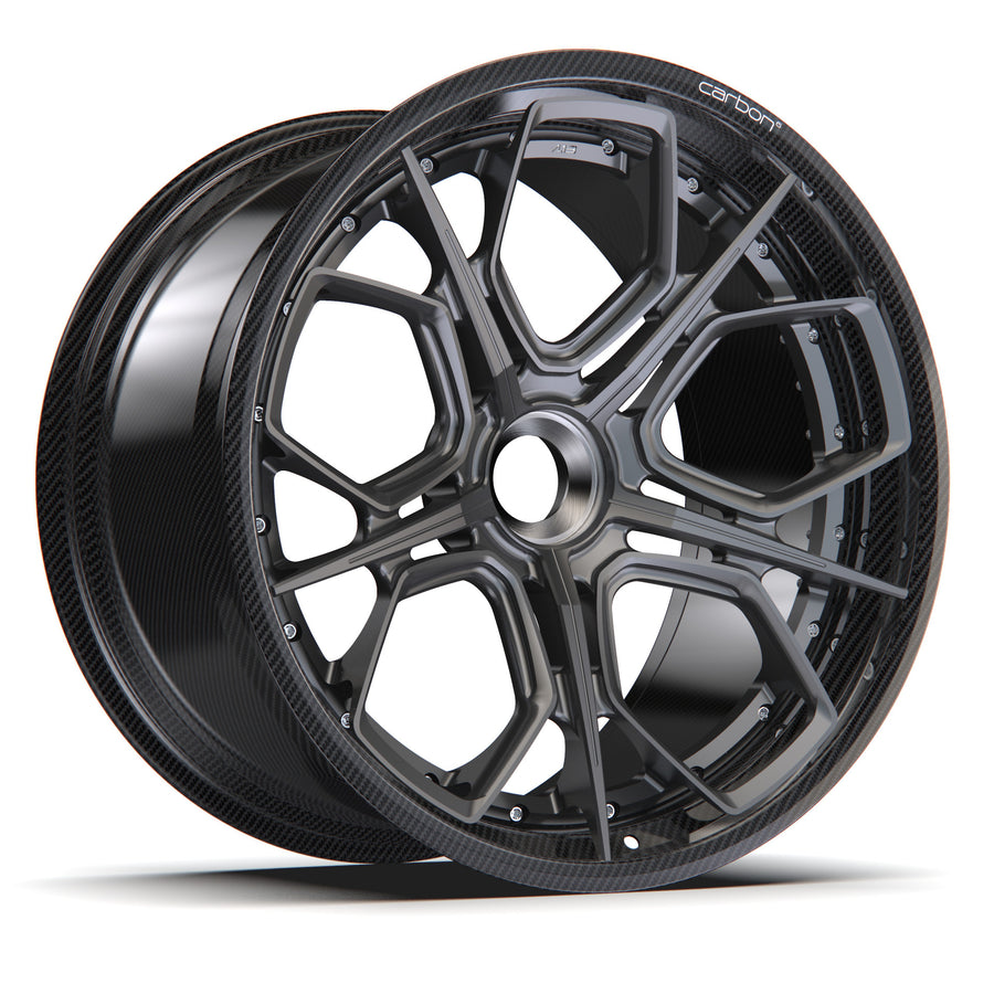 AL13 R140 Carbon6 carbon hybrid forged wheel