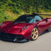 Pagani Huayra on AL13 R190 forged wheels in Polished Satin Champagne Gold / Polished Gloss Champagne Gold finish