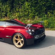 Pagani Huayra on AL13 R190 forged wheels in Polished Satin Champagne Gold / Polished Gloss Champagne Gold finish