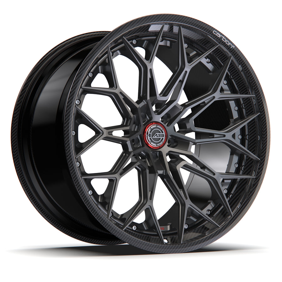 AL13 R300 Carbon6 carbon hybrid forged wheel