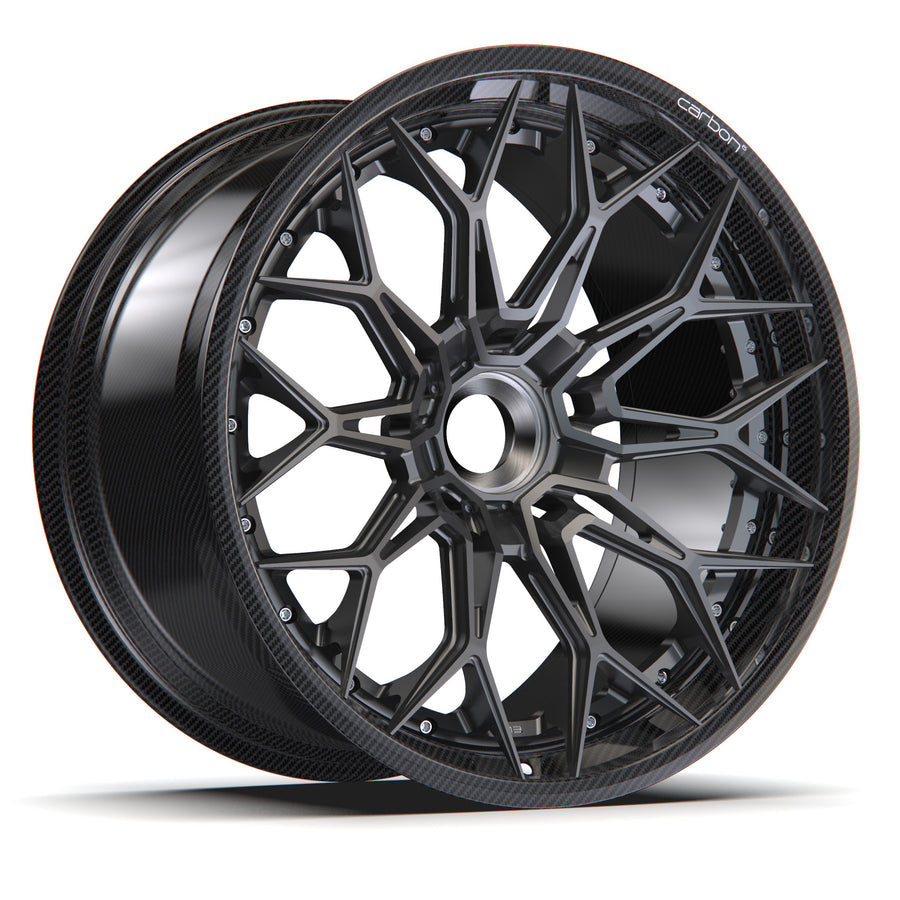 AL13 R300 Carbon6 carbon hybrid forged wheel