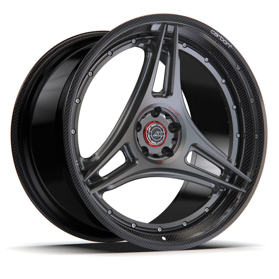 AL13 R35 Carbon6 carbon hybrid forged wheel