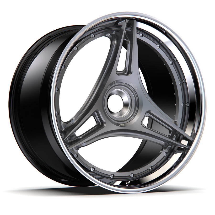 AL13 R35 forged wheel with center lock cap