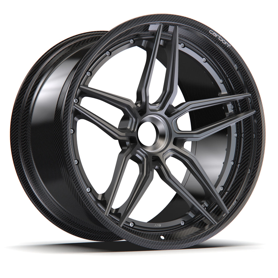 AL13 R50 Carbon6 carbon hybrid forged wheel