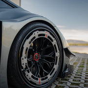 Lamborghini Huracan LBWK widebody on AL13 R60-109R forged wheels in Satin Black / Gloss Black / Satin Forged Charcoal finish