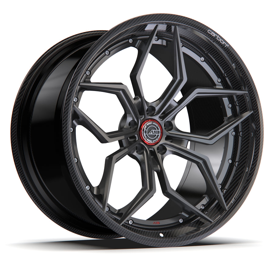 AL13 R70 Carbon6 carbon hybrid forged wheel