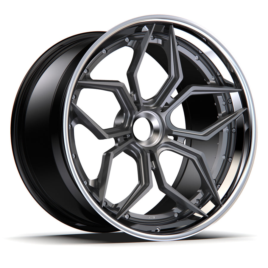 AL13 R70 forged wheel with center lock cap