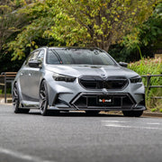 BMW G99 M5 on AL13 R70 forged wheels in Brushed Satin Shadow Grey finish