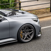 BMW G99 M5 on AL13 R70 forged wheels in Brushed Satin Shadow Grey finish