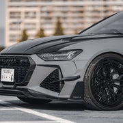 Audi RS6 Avant on AL13 R80-109R forged wheels in Gloss Black finish