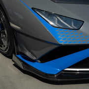Lamborghini Huracan STO on AL13 R80-109R forged wheels in Satin Forged Graphite / Polished Gloss Shadow Grey finish