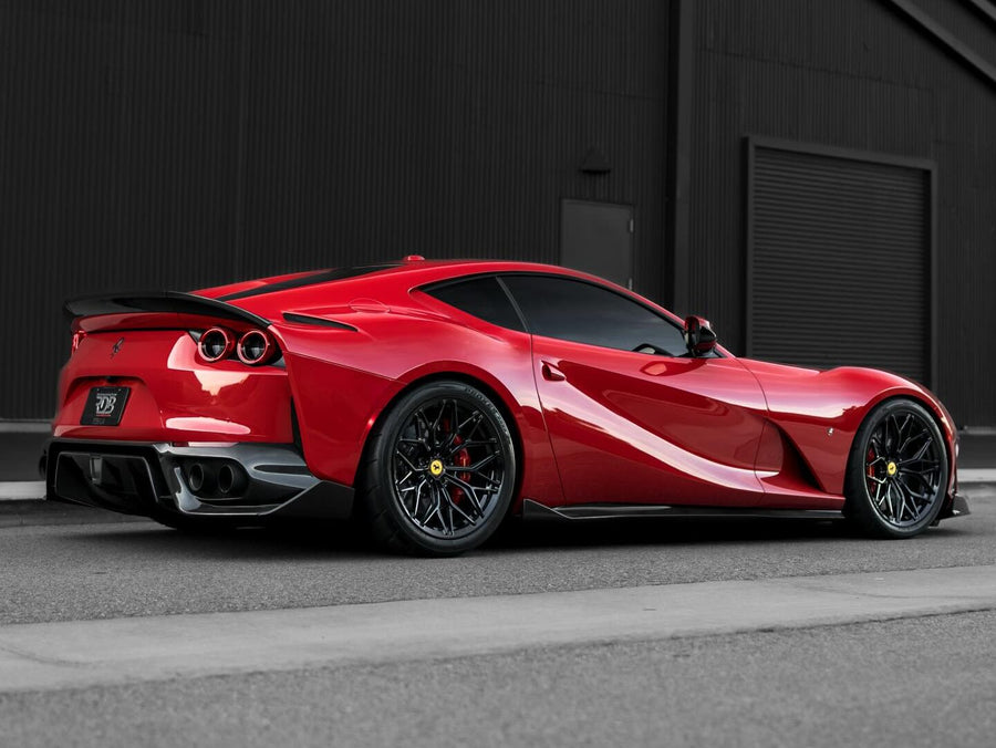 Ferrari 812 on AL13 R80 forged wheels in Gloss Black finish