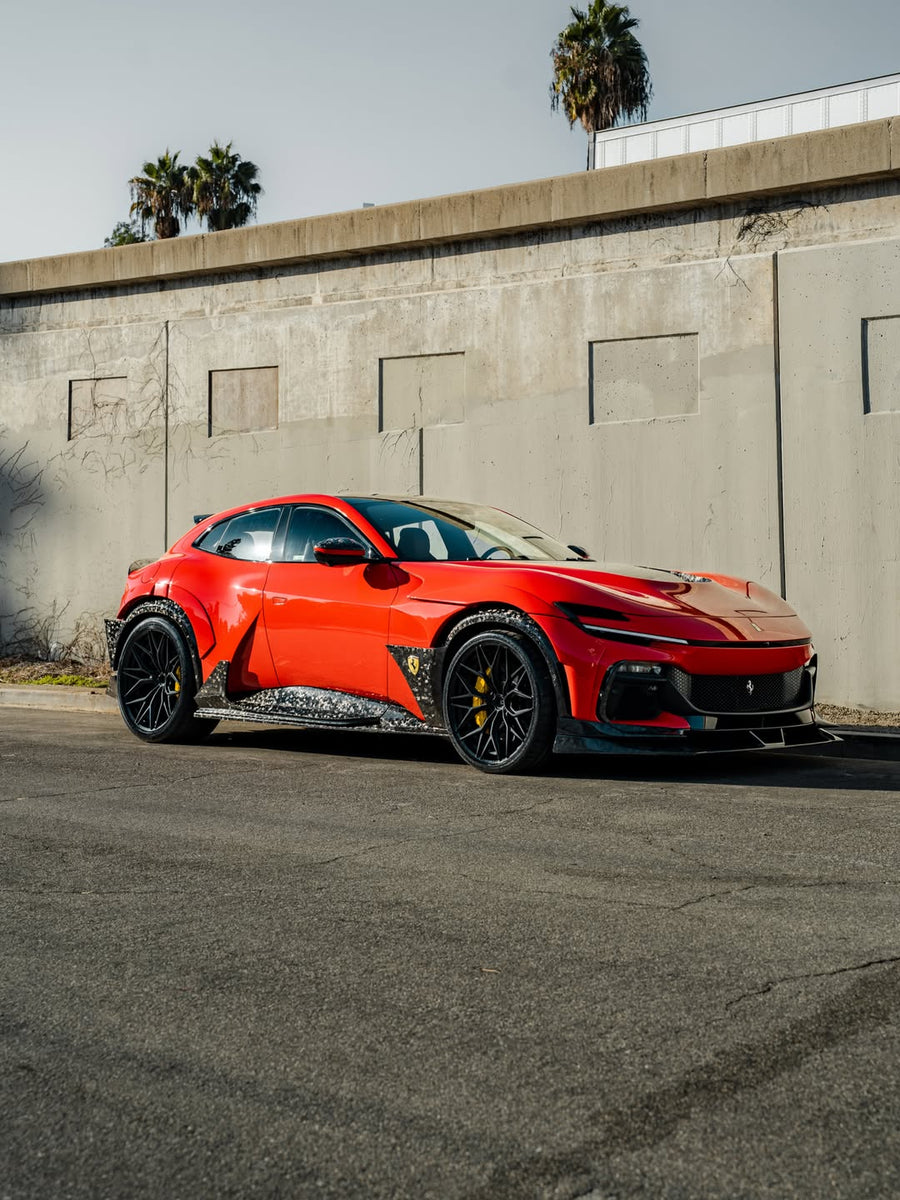 Ferrari Purosangue on AL13 R80 forged wheels in Gloss Black finish