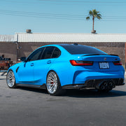 BMW M3 Competition G80 on AL13 R90 forged wheels in Gloss Brushed / Polished Gloss finish