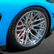 BMW M3 Competition G80 on AL13 R90 forged wheels in Gloss Brushed / Polished Gloss finish