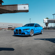 BMW M3 Competition G80 on AL13 R90 forged wheels in Gloss Brushed / Polished Gloss finish