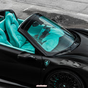 Ferrari 488 - filenames say S020 on AL13 S025 forged wheels in Gloss Black finish