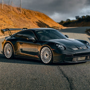 Porsche 911 992 GT3 on AL13 S025 forged wheels in Brushed Gloss finish