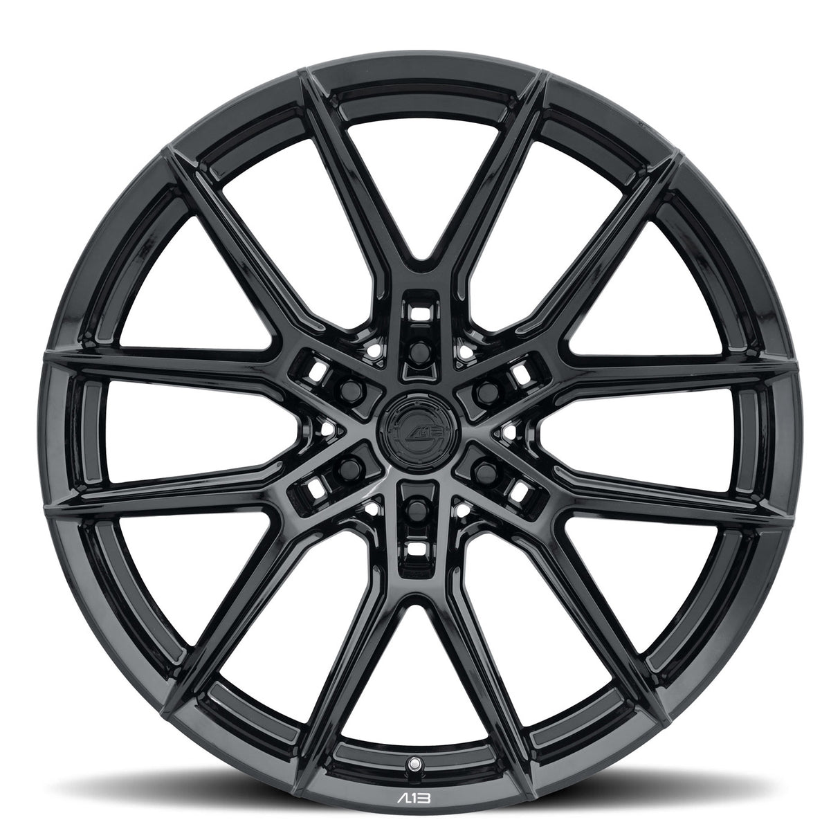 24" AL13 FR66 Gloss Black 24x10 Concave Wheels Rims Fits RAM 1500