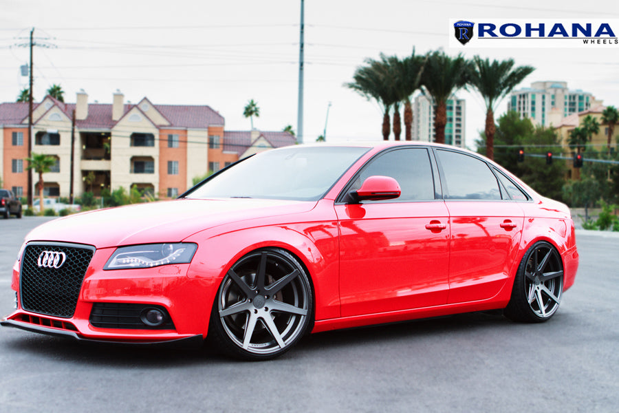 19" ROHANA RC7 GRAPHITE CONCAVE STAGGERED WHEELS RIMS FITS ACURA TL