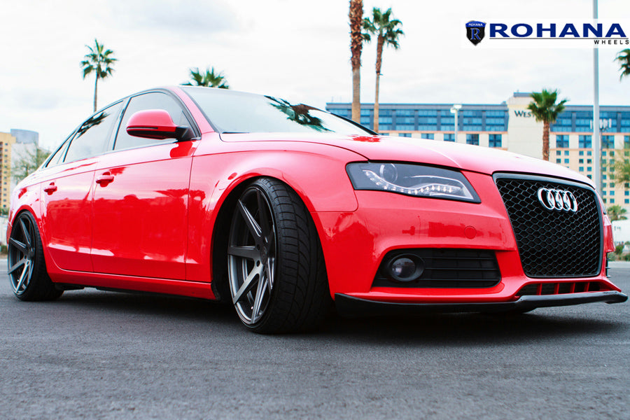 19" ROHANA RC7 GRAPHITE CONCAVE STAGGERED WHEELS RIMS FITS ACURA TL