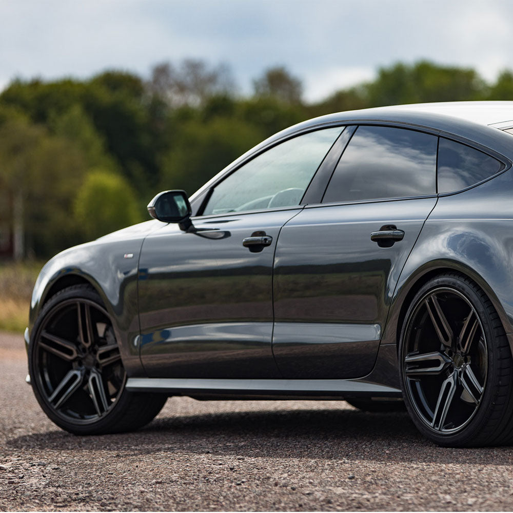 22" Vossen HF1 Black 22x9 22x10.5 1237 Concave Wheels Rims Fits Bentley Continen