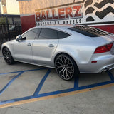 22" Gianelle Monte Carlo Silver 22x10.5 Concave Wheels Rims Fits Audi Q7 07-16