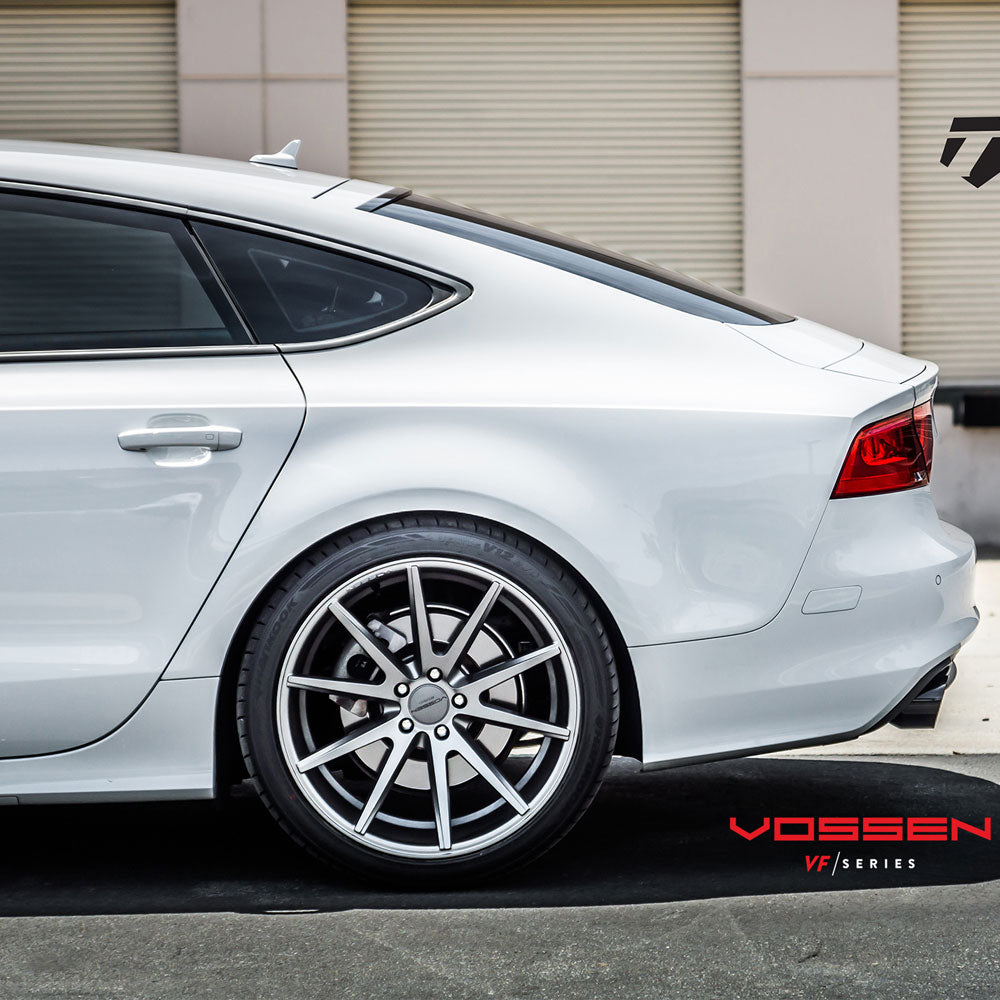 19" Vossen VFS-1 Silver 19x9 Hybrid Forged Concave Wheels Rims Fits Audi S4