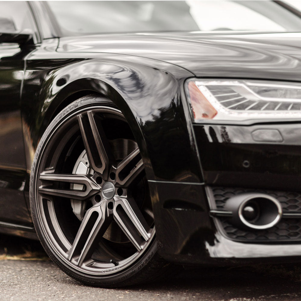 19" Vossen HF1 Grey 19x9 19x9 1326 Concave Wheels Rims Fits Audi S4
