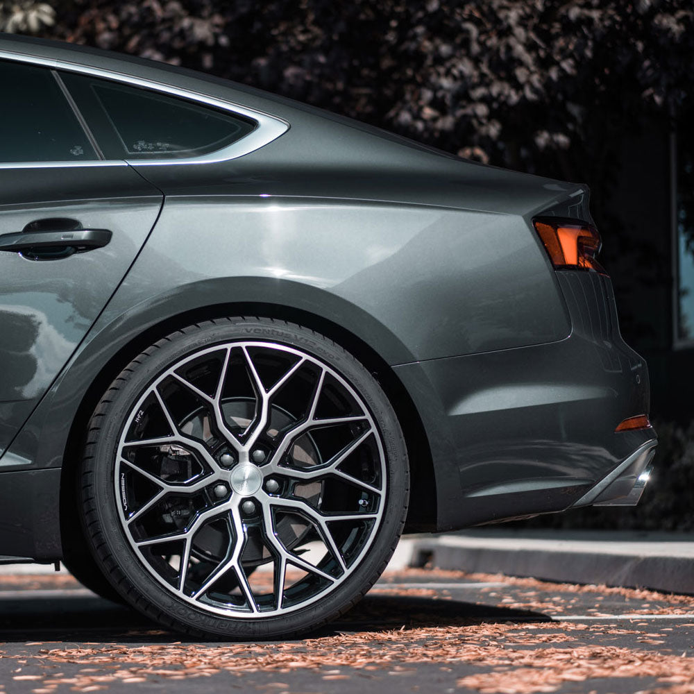 19" Vossen HF2 Black 19X9.5 19X10.5 1151 Concave Wheels Rims Fits Audi B8 A5 S5
