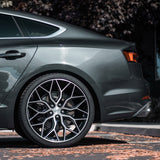 20" Vossen HF2 Black 20X10.5 20X10.5 1151 Concave Wheels Rims Fits Audi B8 A5 S5
