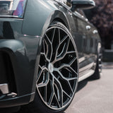 20" Vossen HF2 Black 20X10.5 20X10.5 1151 Concave Wheels Rims Fits Audi B8 A5 S5