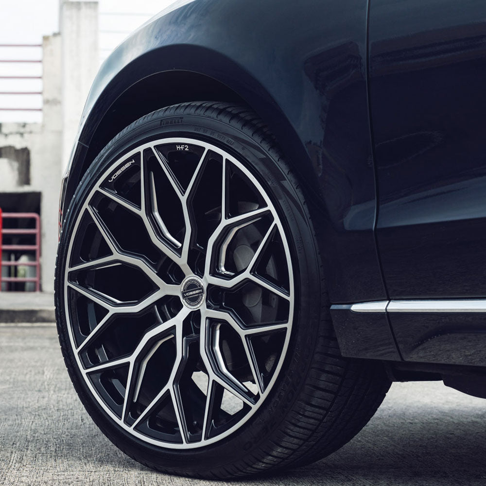 19" Vossen HF2 Black 19X9 19X9 1096 Concave Wheels Rims Fits Audi C6 A6 Quattro