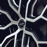 19" Vossen HF2 Black 19X9 19X9 1096 Concave Wheels Rims Fits Audi C6 A6 Quattro