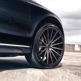 20" Vossen VFS-2 Black 20x9 20x9.5 Forged Wheels Rims Fits Infiniti G37 G37S