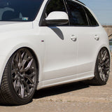 20" Vossen HF2 Black 20X9 20X9.5 1095 Concave Wheels Rims Fits Audi B8 A4 S4 Qua