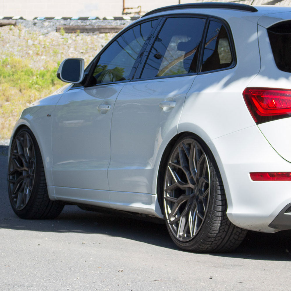 20" Vossen HF2 Black 20X9 20X9.5 1095 Concave Wheels Rims Fits Audi B8 A4 S4 Qua